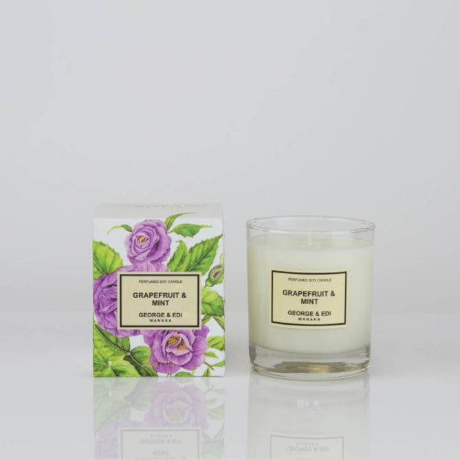 George and Edi Grapefruit and Mint Candle
