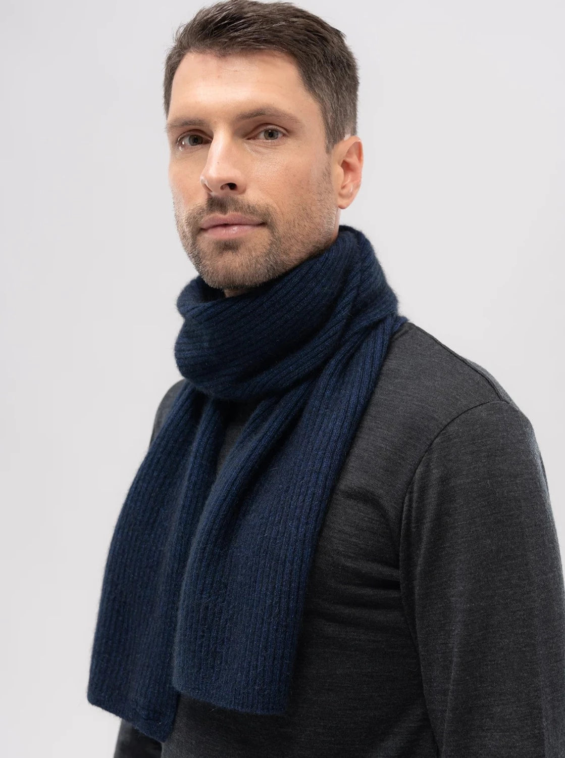 Merinomink Ribbed Scarf – Clevedon Woolshed