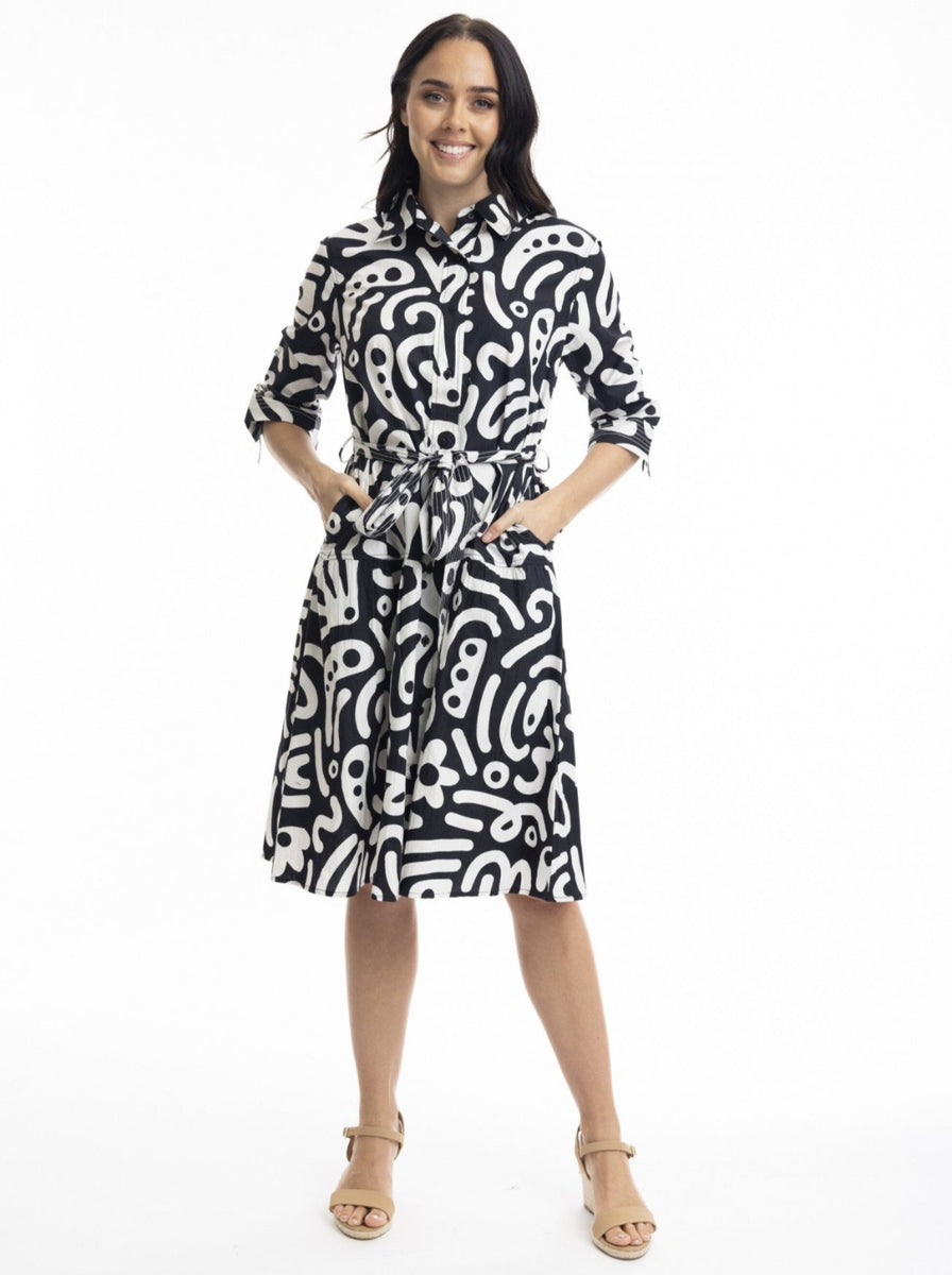 Poplin Print Dress – Clevedon Woolshed