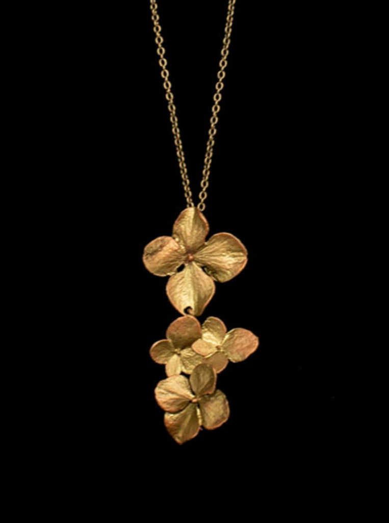 Michael Michaud Hydrangea Triple Petals Pendant