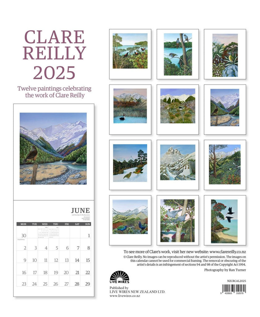 Clare Reilly NZ Calendar 2025 Clevedon Woolshed