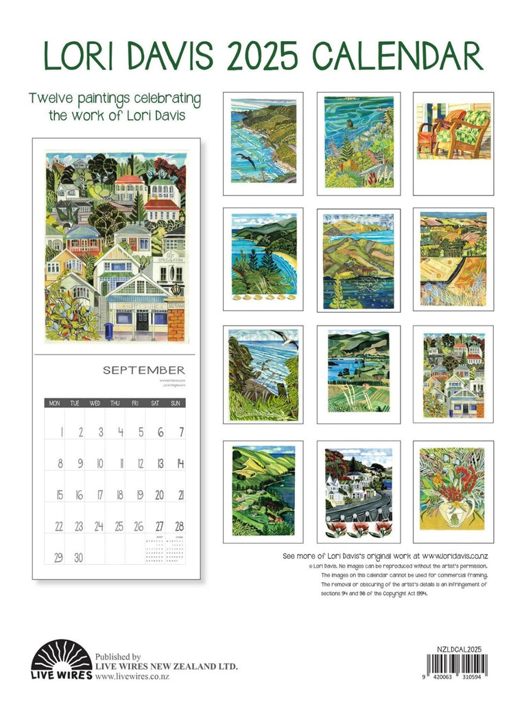PRE ORDER Lori Davis 2025 Calendar – Clevedon Woolshed