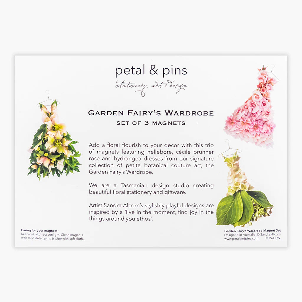 Petal & Pins Garden Fariy's Fridge Magnets