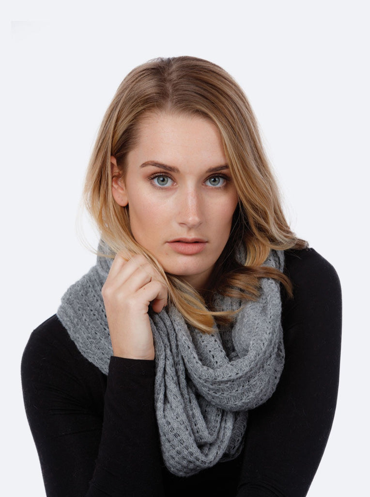 Lace Endless Scarf in Silver by Nativeworld
