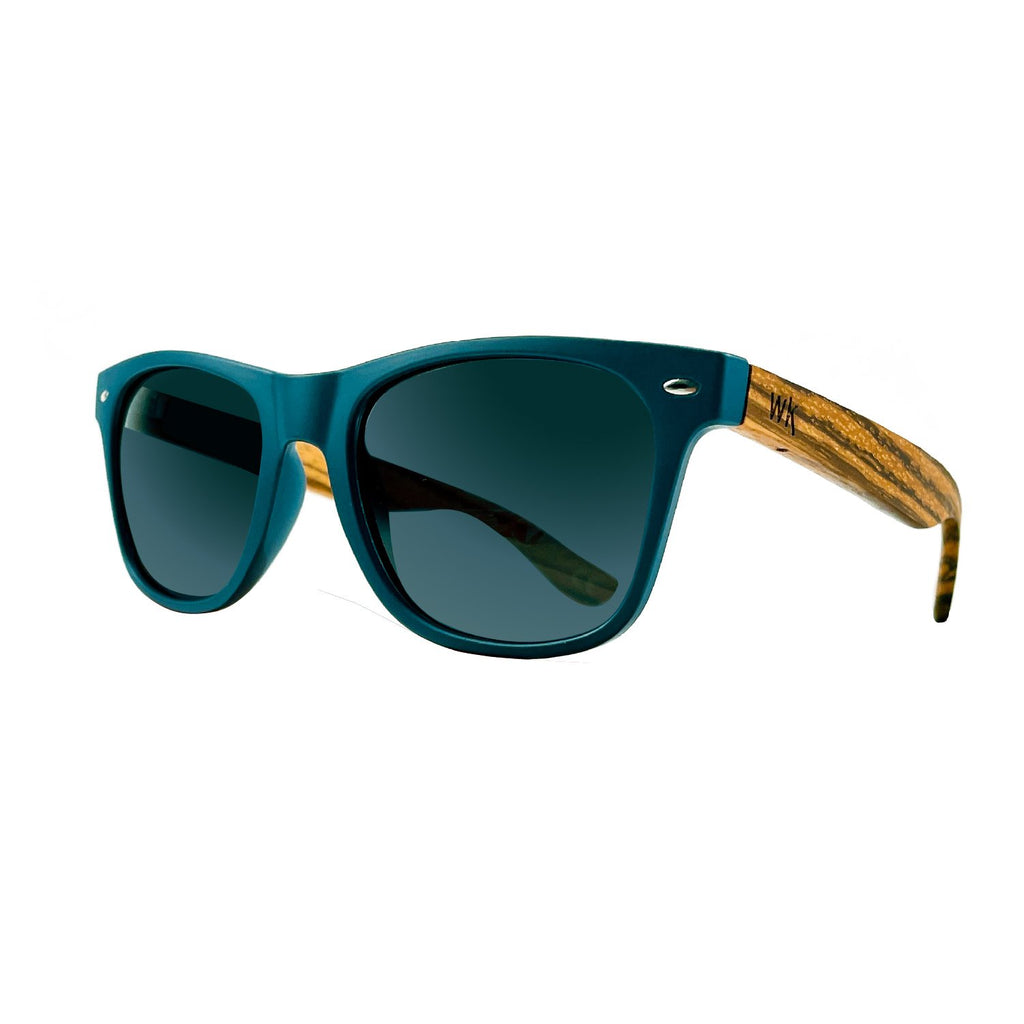 503 Wild Kiwi wooden Sunglasses - dark blue