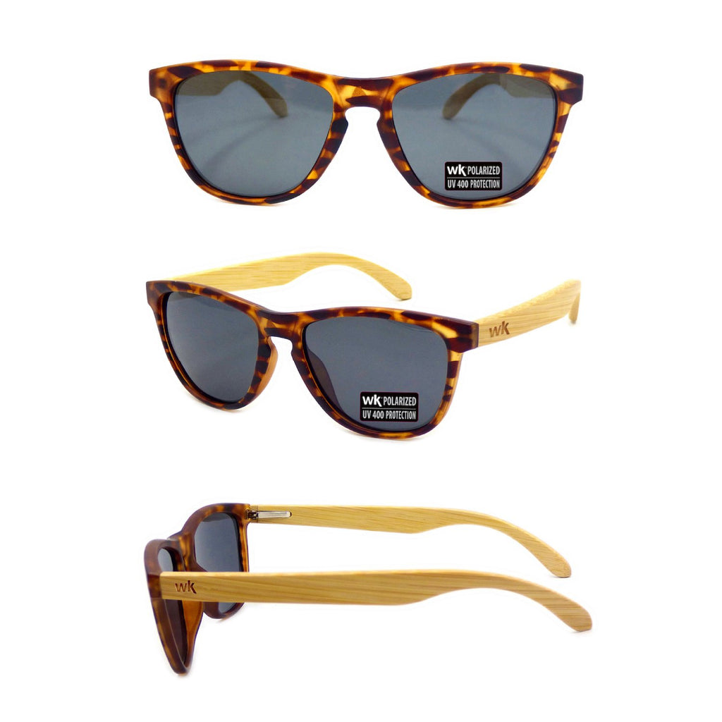 526 Wild Kiwi Bamboo Tortoiseshell Sunglasses