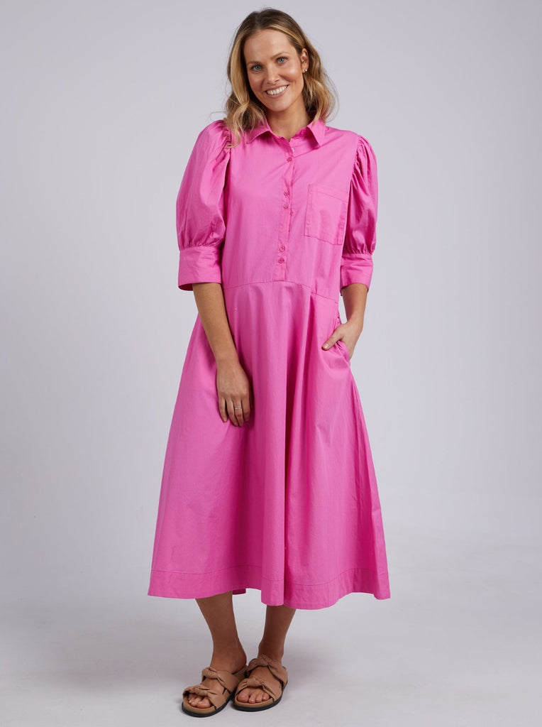 Elm Primrose Dress in Super Pink