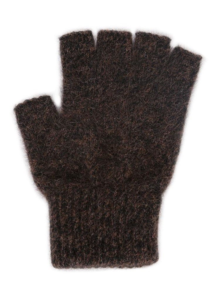Everyday Fingerless Gloves Brown Marle Lothlorian