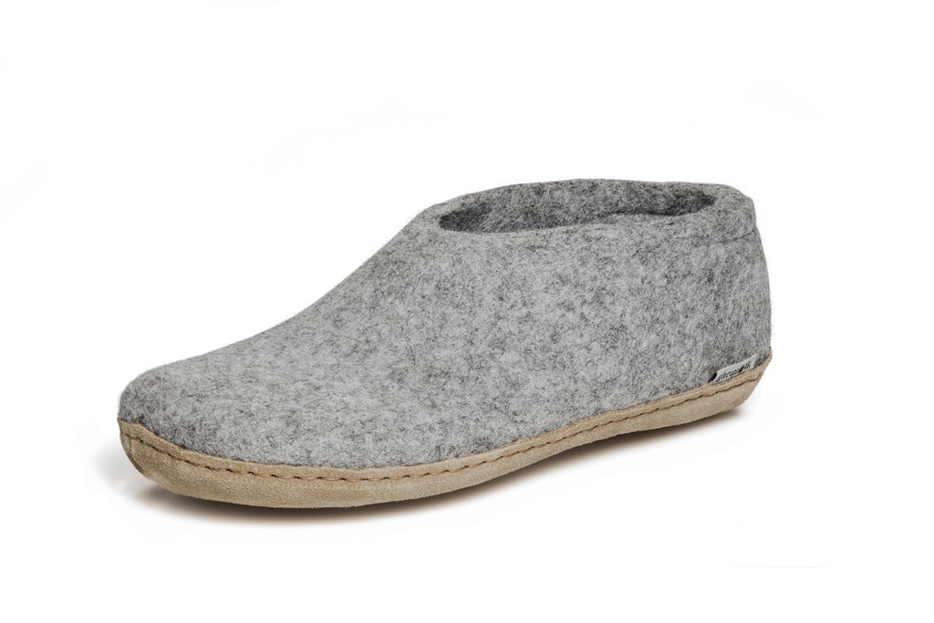 Glerups Leather Sole Shoe in Grey