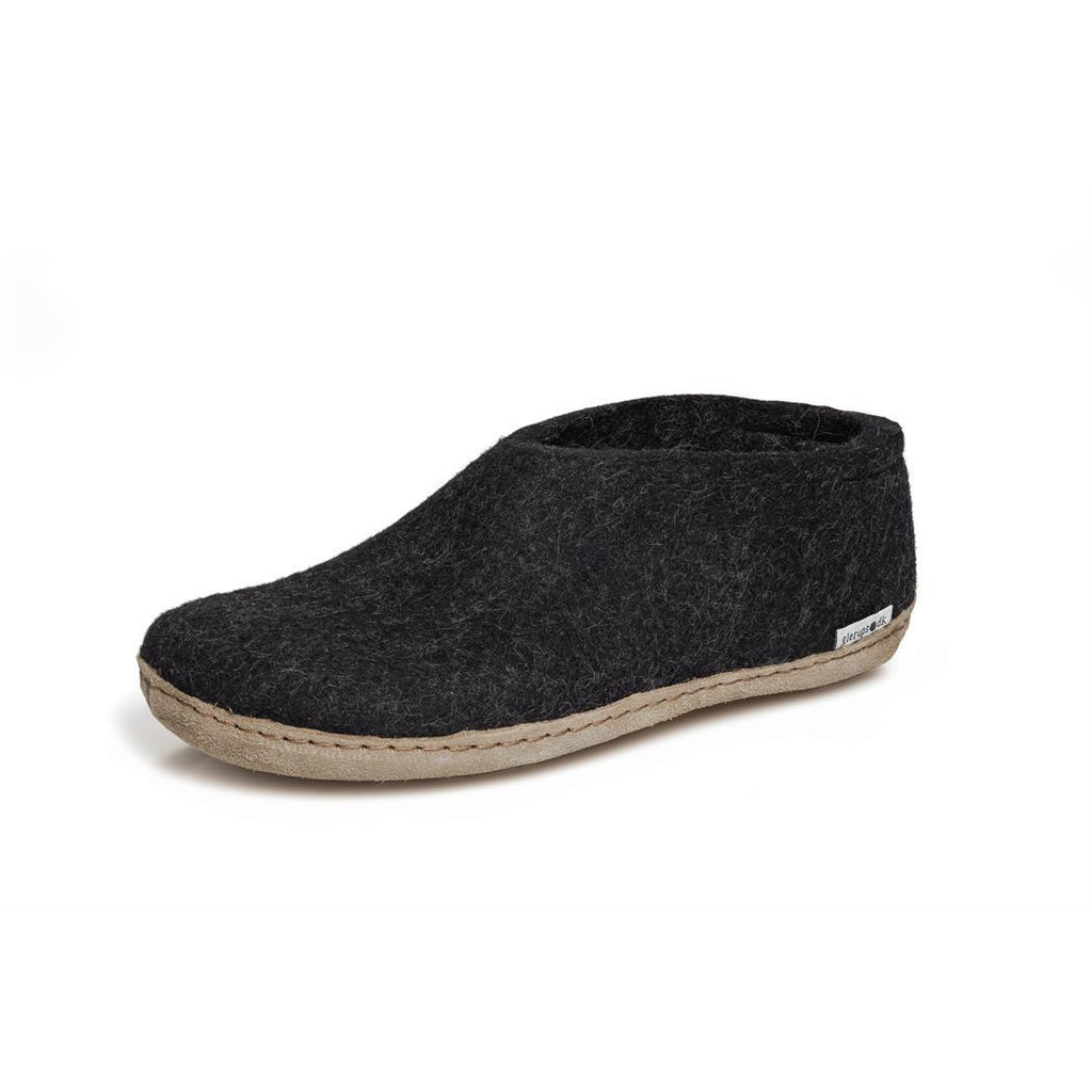 Glerups Leather Sole Shoe in Charcoal