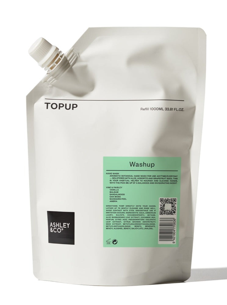 Ashely & Co Topup Washup Vine & Paisley