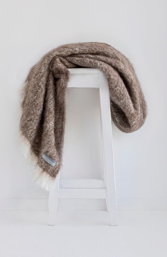Windermere Alpaca Throw in Pumice