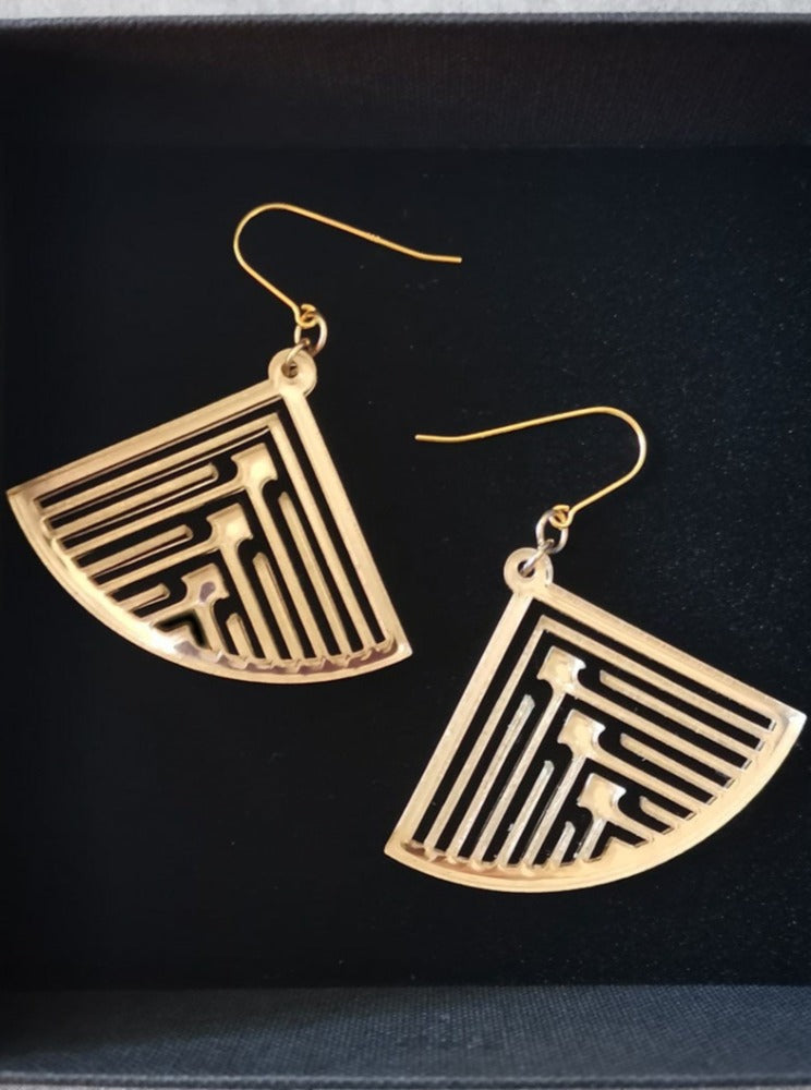 Anna Leyland Fantail Earrings in 9CT Gold