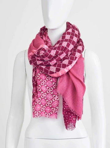 Briarwood Large Scarf in Bright Pink