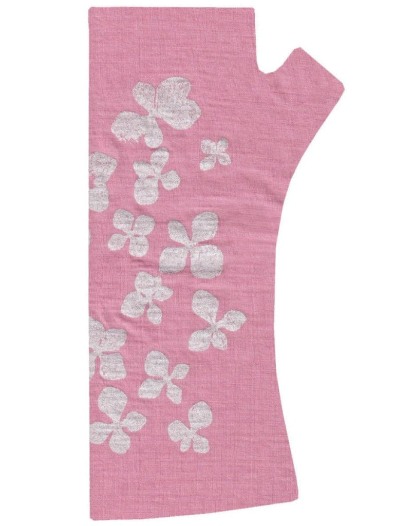 Crown & Feather Merino Fingerless Glove Pale Pink Hydrangea