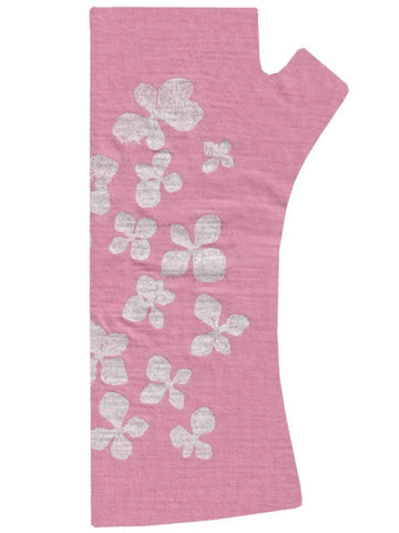 Crown & Feather Merino Fingerless Glove Pale Pink Hydrangea