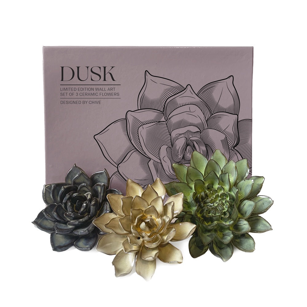 Chive Ceramic Flowers - Dusk