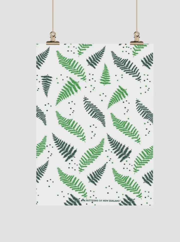 Ferns Tea Towel – Clevedon Woolshed