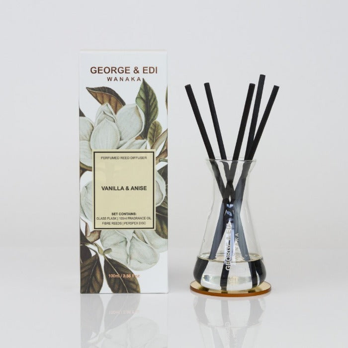 George and Edi Reed diffuser in Vanilla and Anise
