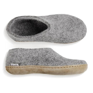 Glerups Leather Sole Shoe in Grey