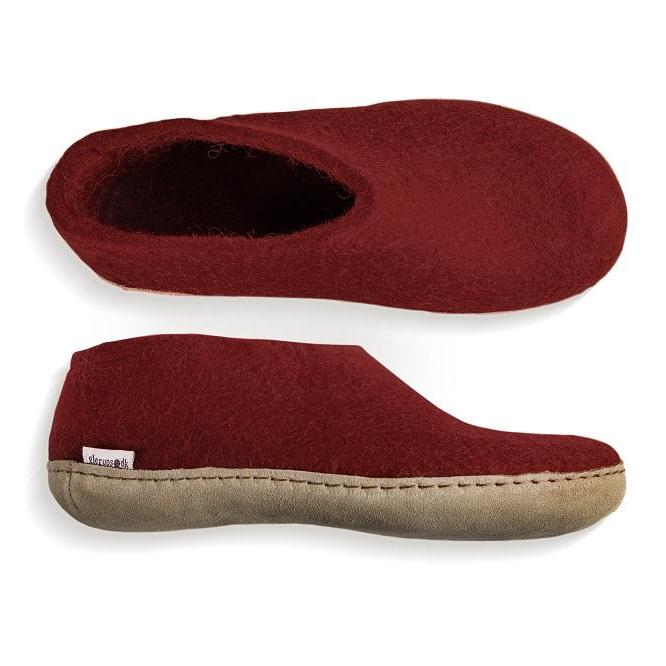 Glerups Leather Sole Shoe in Red