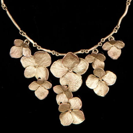 Michael Michaud Hydrangea Contour Necklace