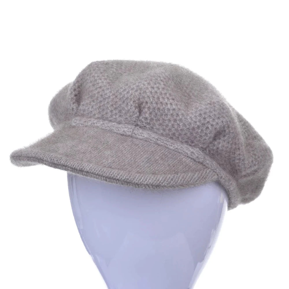 Soft Peak Hat in Mocha Possum Merino