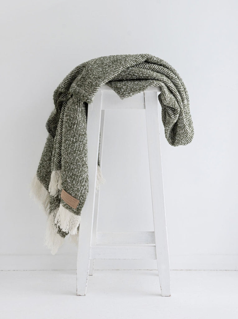 Masterweave Twill Throw in Moss