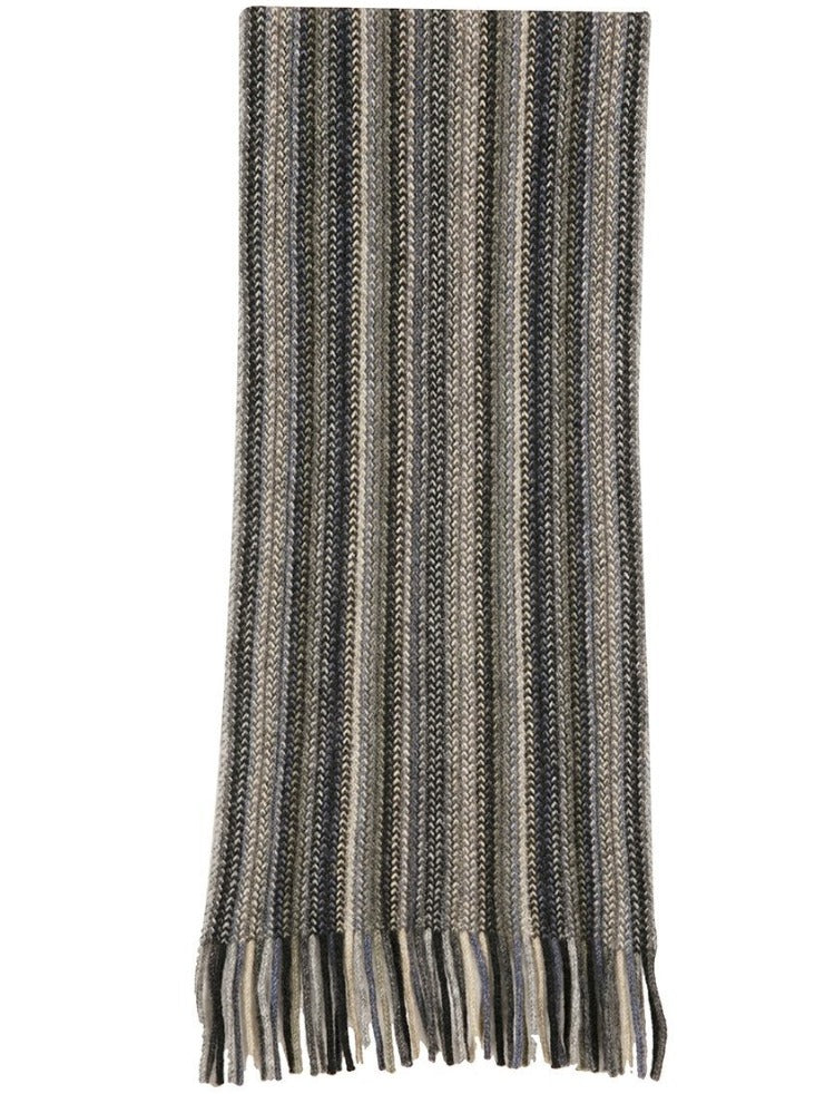 Nativeworld Multi Striped Scarf in Silver