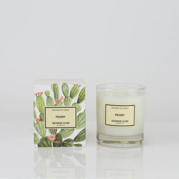George and Edi Peony Candle