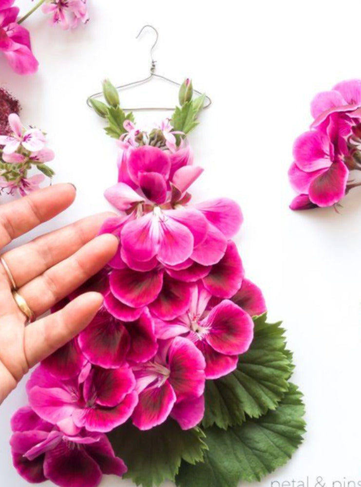 40th Bday Card Petal & Pins