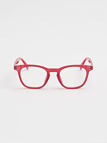 Claremont Red Reading Glasses by Stella + Gemma
