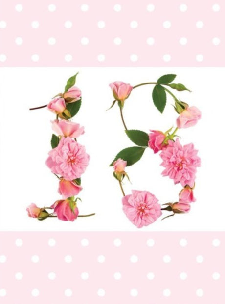 18th Birthday Roses Card