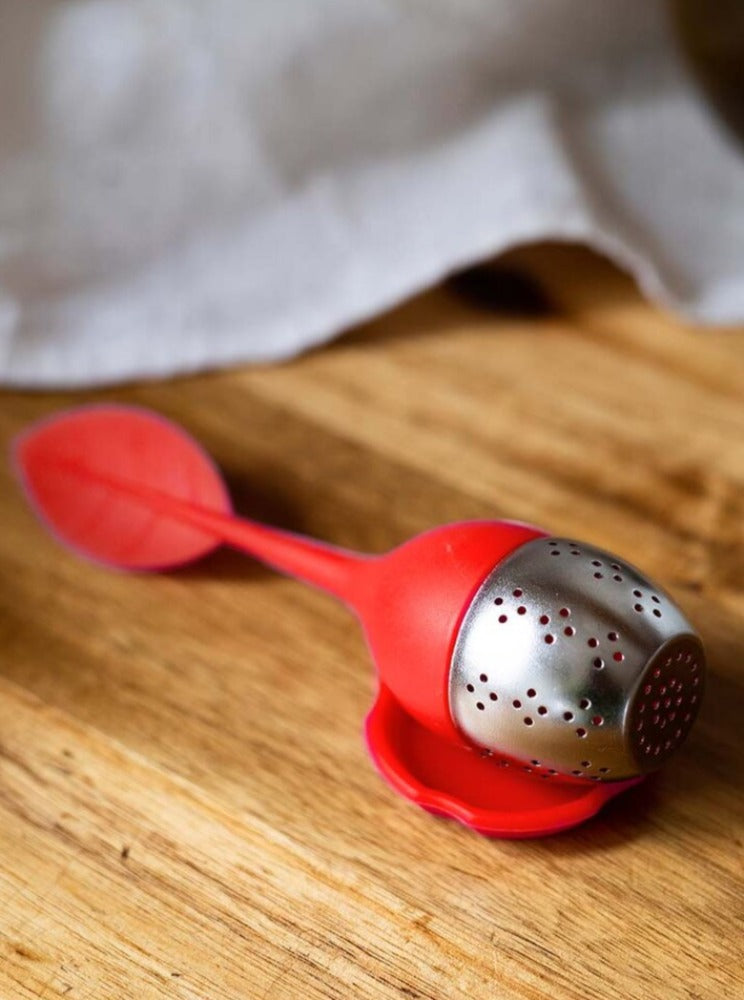 Tea Leaf Infuser Red